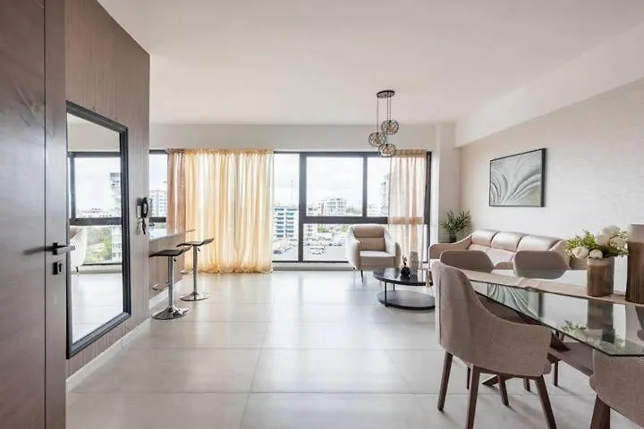 סנטו דומינגו Encantador Apto En Torre De Lujo, Piscina, Ac & Parking הרפובליקה הדומיניקנית