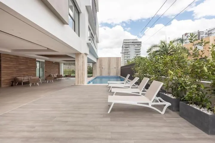 דירה סנטו דומינגו Encantador Apto En Torre De Lujo, Piscina, Ac & Parking